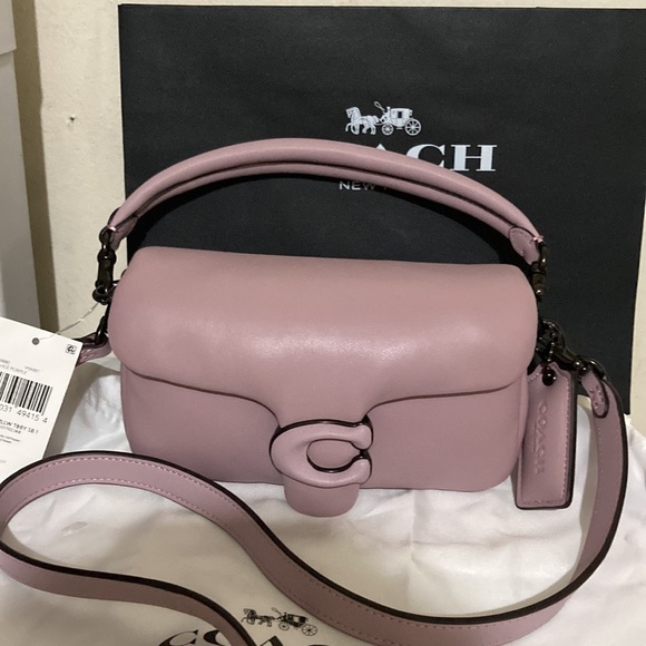 Coach Tabby 18 Iced Purple Pillow Leather shoulder bag - Picture 2 of 16